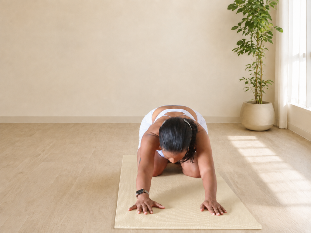 Meditation tools including a yoga mat and diffuser for a healing ritual
Mindfulness meditation for stress, focus and chronic pain support