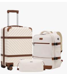 Mexico travel packing with organised checked luggage